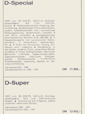 Preisliste 1970 - Seite 4 Preisliste 1970 - Seite 4