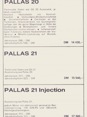 Preisliste 1970 - Seite 6 Preisliste 1970 - Seite 6