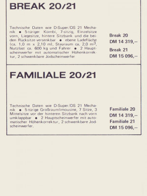 Preisliste 1970 - Seite 7 Preisliste 1970 - Seite 7