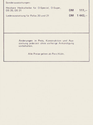 Preisliste 1970 - Seite 8 Preisliste 1970 - Seite 8