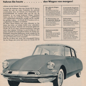 Fahren Sie heute den Wagen von morgen, 1958